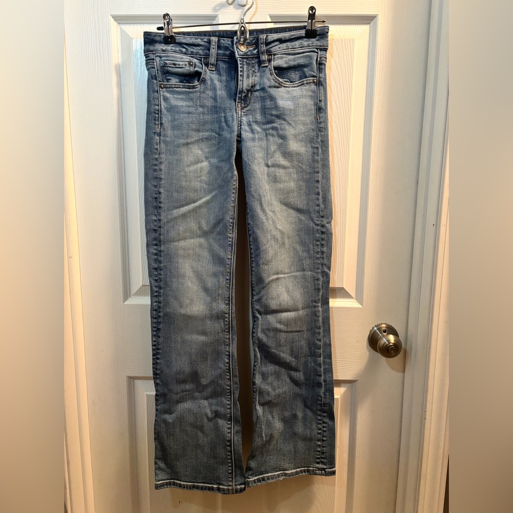 American Eagle Outfitters Light Blue Straight Leg Jeans
